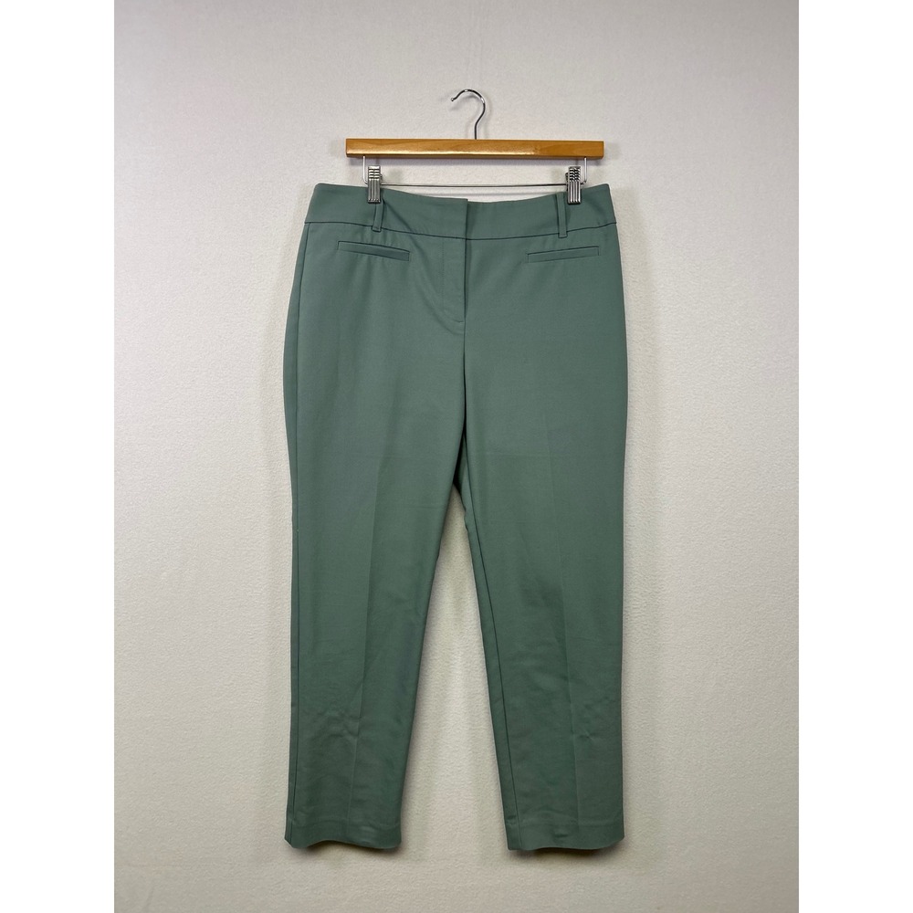 Business Casual Ann Taylor Factory Womens 8 Sage Green Signature Straight Pants